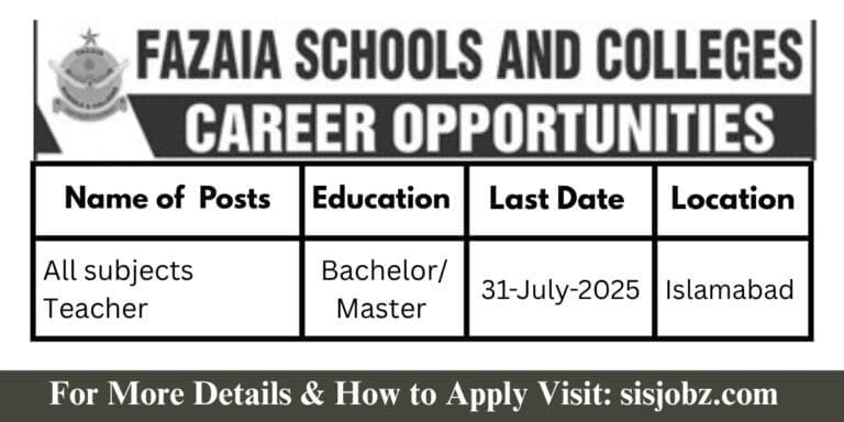 Fazaia Inter College E-9 Islamabad