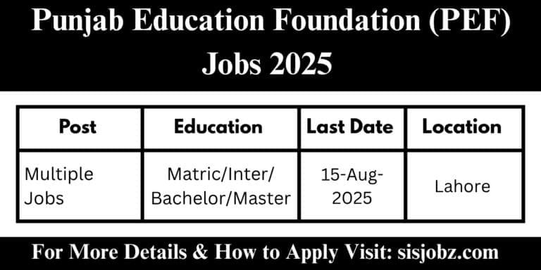 Punjab Education Foundation (PEF)
