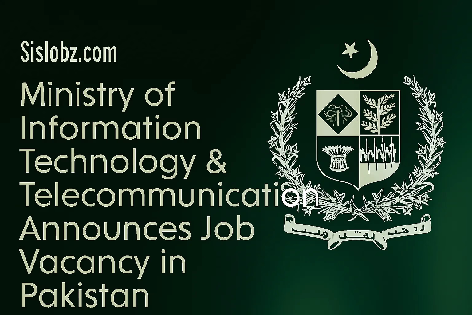 Ministry of Information Technology & Telecommunication (MoITT) Jobs 2025